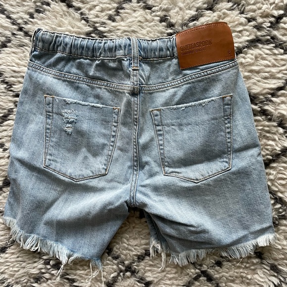 One Teaspoon Shabbie Denim shorts SZ XS - Picture 8 of 14